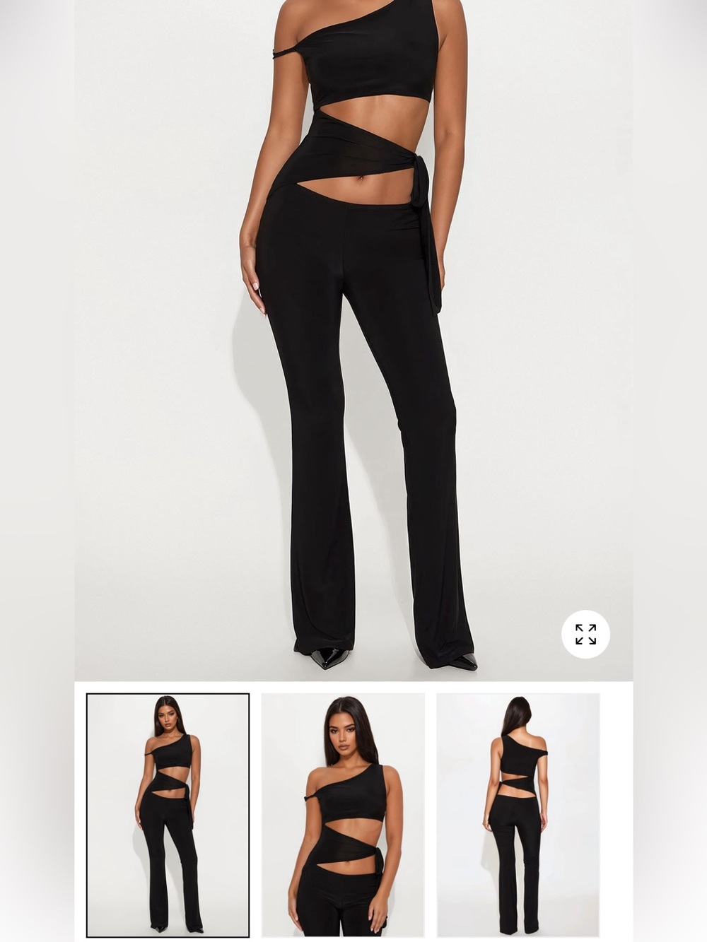 2/75$🔥Harper Black Wrap Detail Jumpsuit